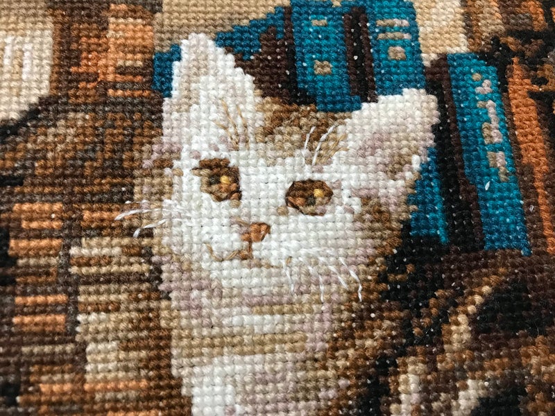 RIOLIS - Furry Friends 1247, Cat Lovers Cat Cross Stitch Kits 15,75" x 11,81", Cross Stitch Kits for Beginners & Advanced, Crossstitching Kits Adult, Pet Embroidery Kit, Counted Cross Stitch Kit - Image 4